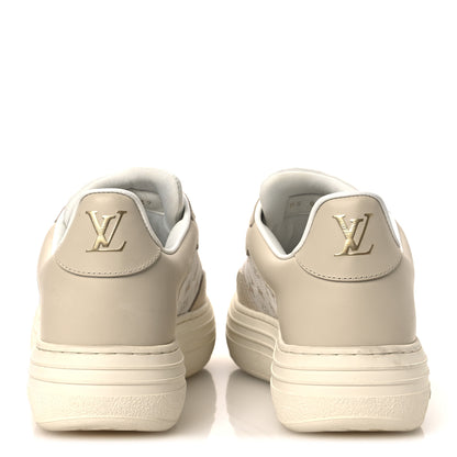 Louis Vuitton Canvas Calfskin Monogram LV Groovy Platform Sneakers 39 Beige 6 of 11