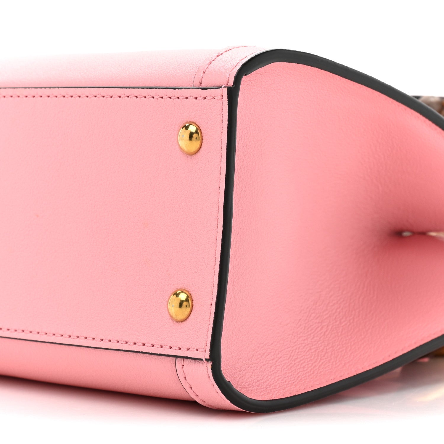 Gucci Wonka Grain Calfskin Mini Diana Tote Bag Wild Rose Fuxia Fluo 8 of 9