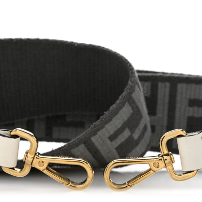Fendi Ribbon Vitello Seta FF 1974 Adjustable Strap You Ardesia Pietra White Ice 3 of 6