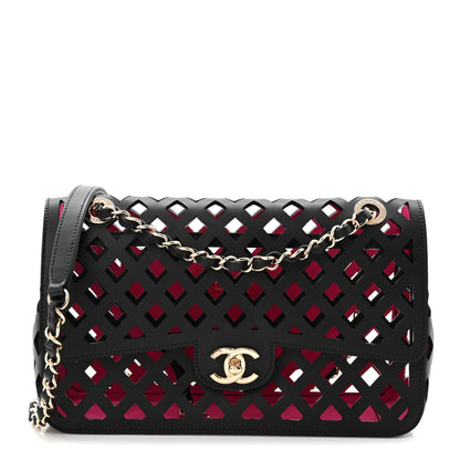Chanel Lambskin Sea Through Flap Black Multicolor 1 of 11