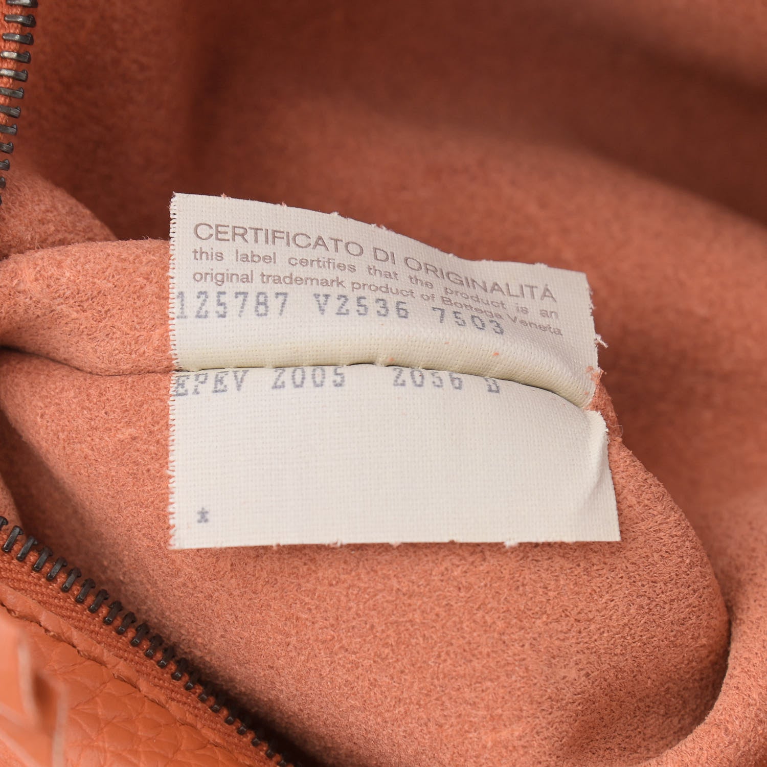 Bottega Veneta Catalano Calfskin Medium Campana Clementine 7 of 12