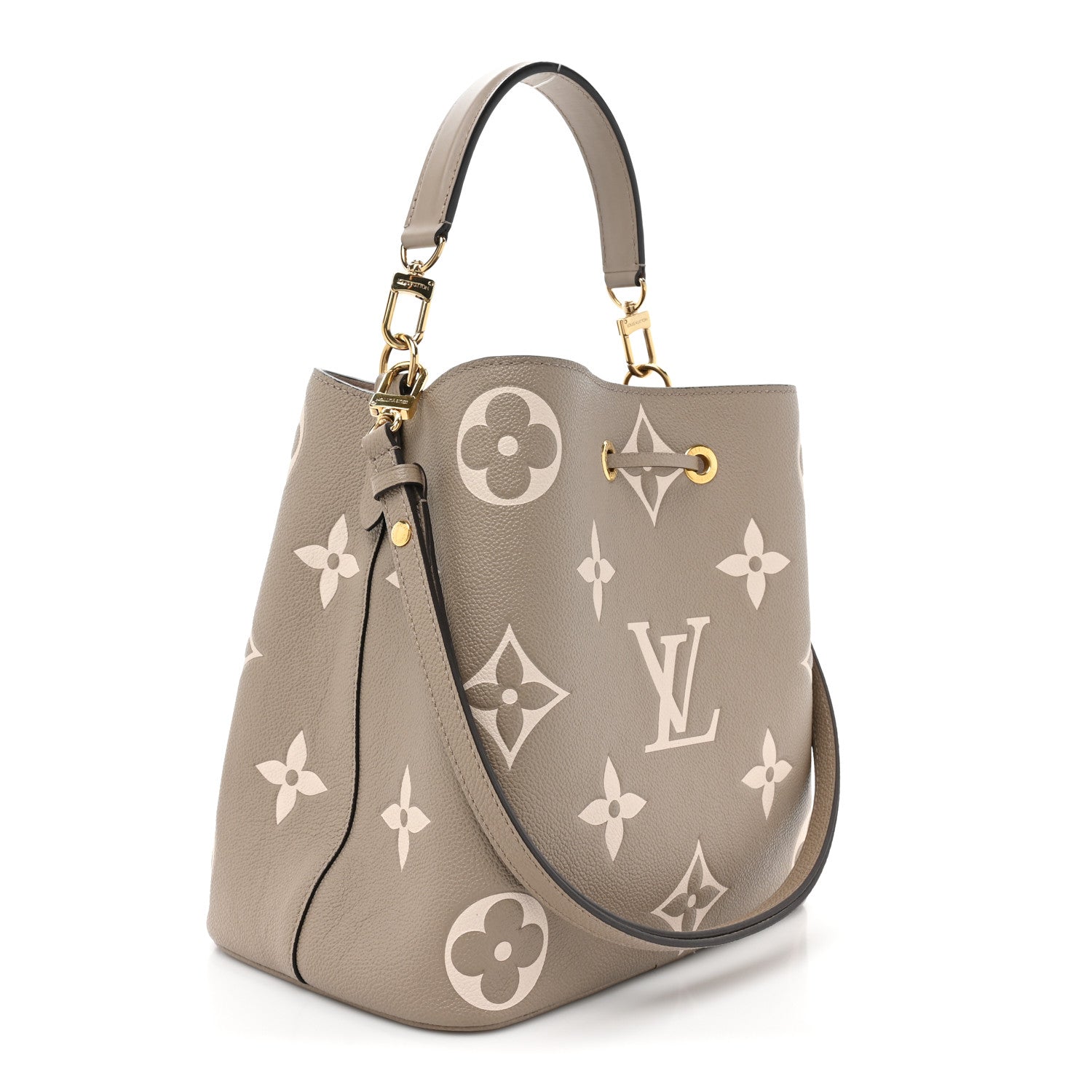 Louis Vuitton Empreinte Monogram Giant Neonoe MM Tourterelle Creme 4 of 10