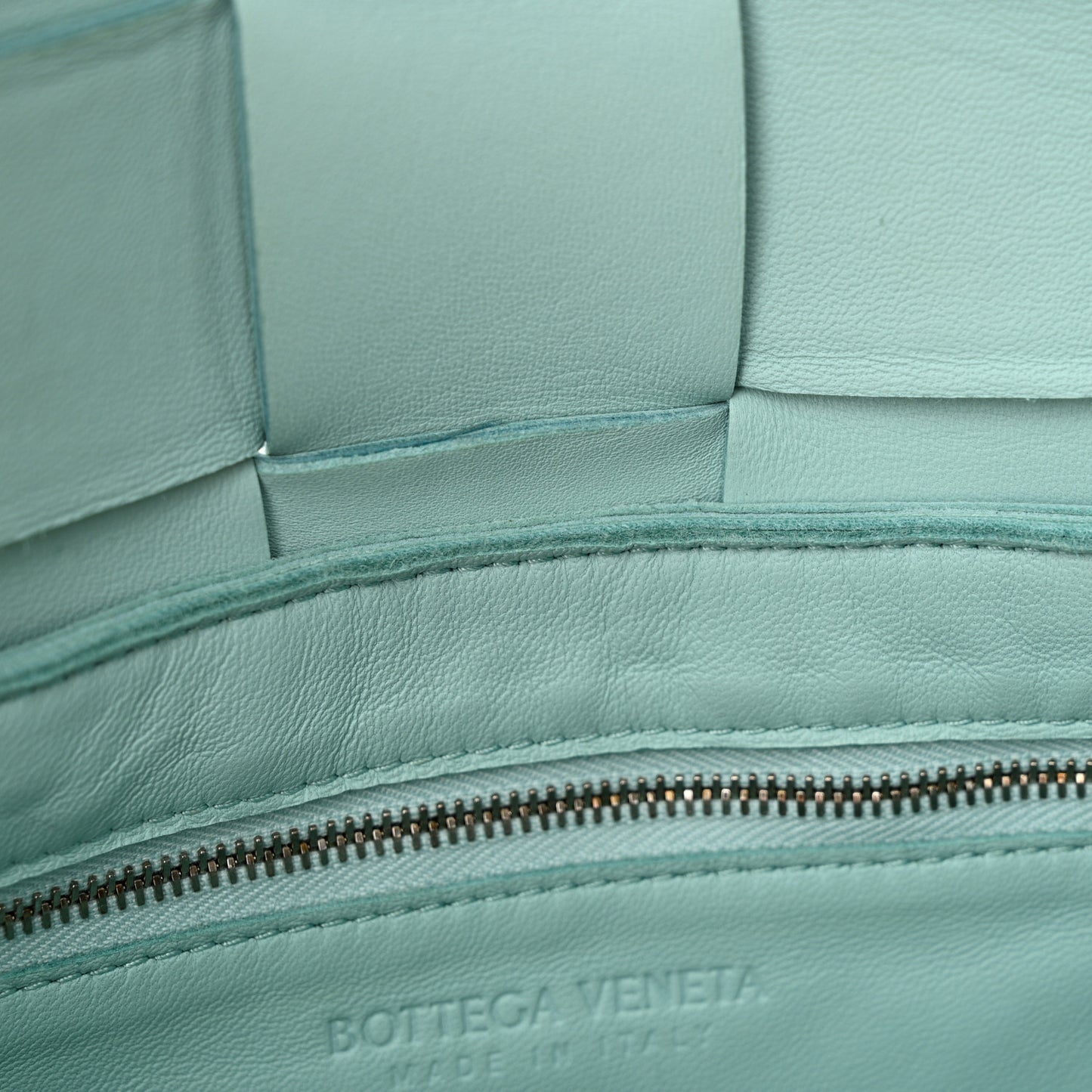 Lambskin Maxi Intrecciato Cassette Crossbody Bag Ice