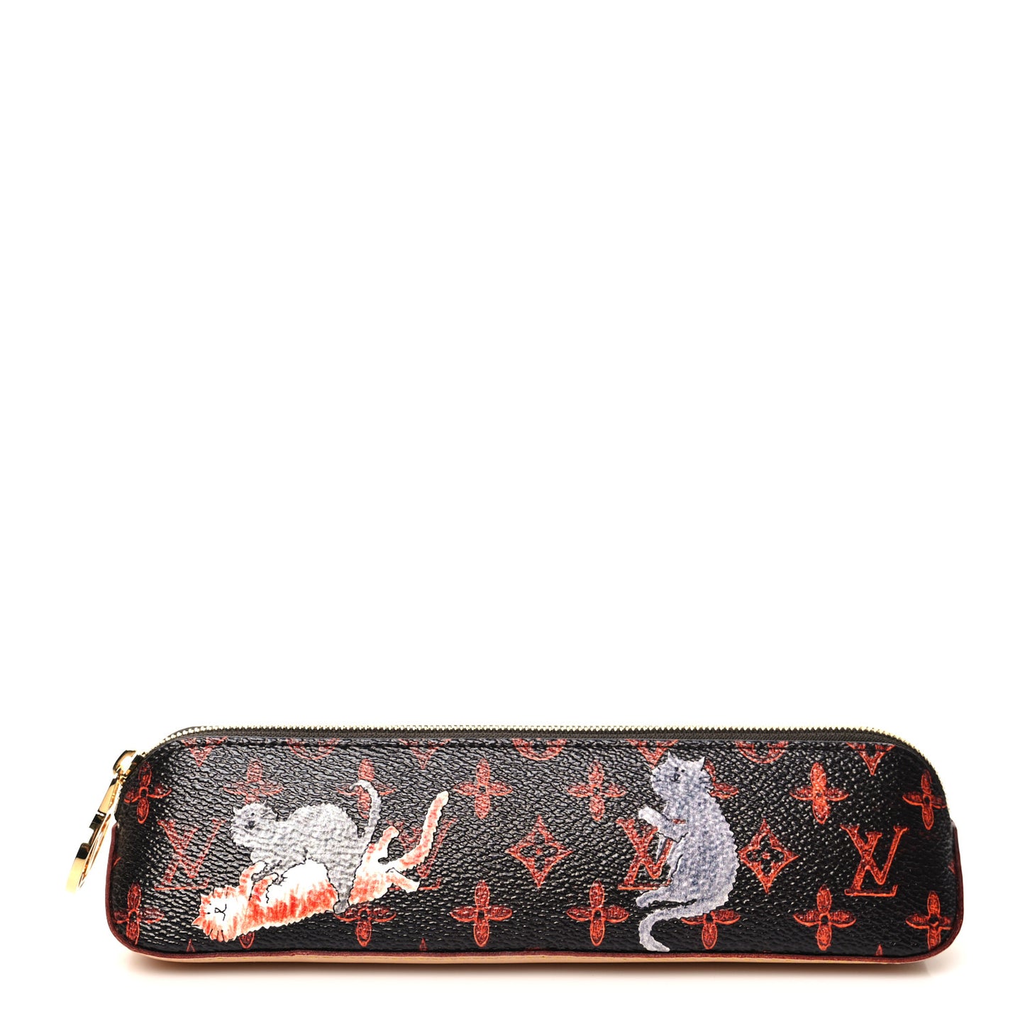 Catogram Elizabeth Pouch Orange Marron