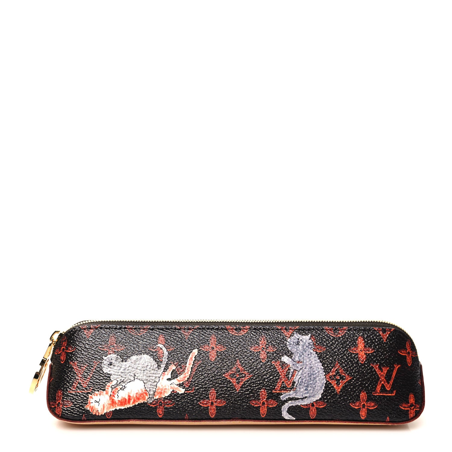 Louis Vuitton Catogram Elizabeth Pouch Orange Marron 1 of 11