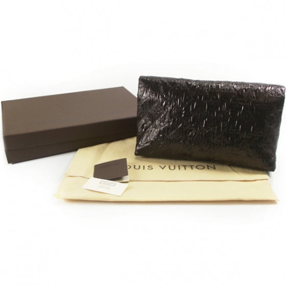 Jacquard Quilted Monogram Limelight Clutch PM Brown