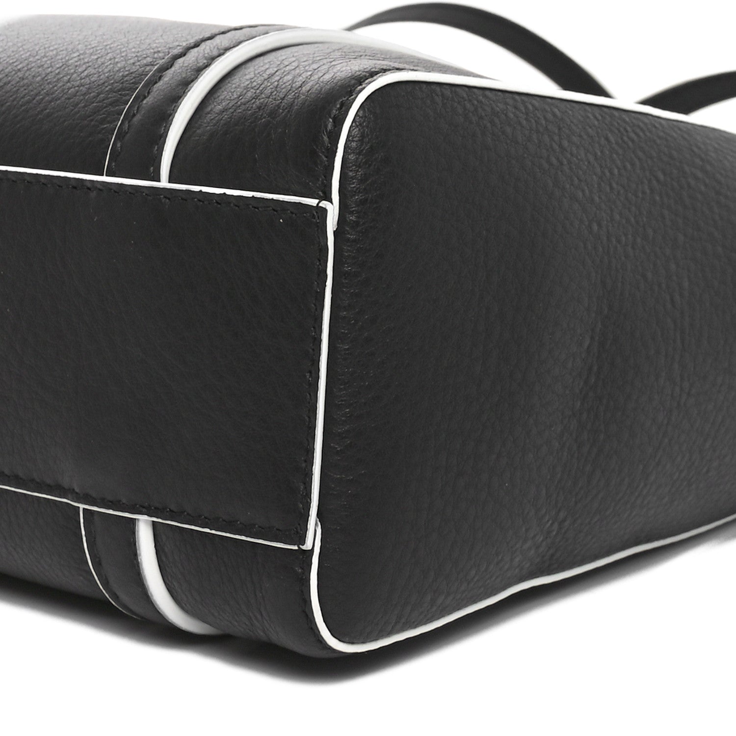 Balenciaga Smooth Calfskin Logo Double Sided XXS Everyday Tote Black White 9 of 9