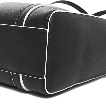 Balenciaga Smooth Calfskin Logo Double Sided XXS Everyday Tote Black White 9 of 9