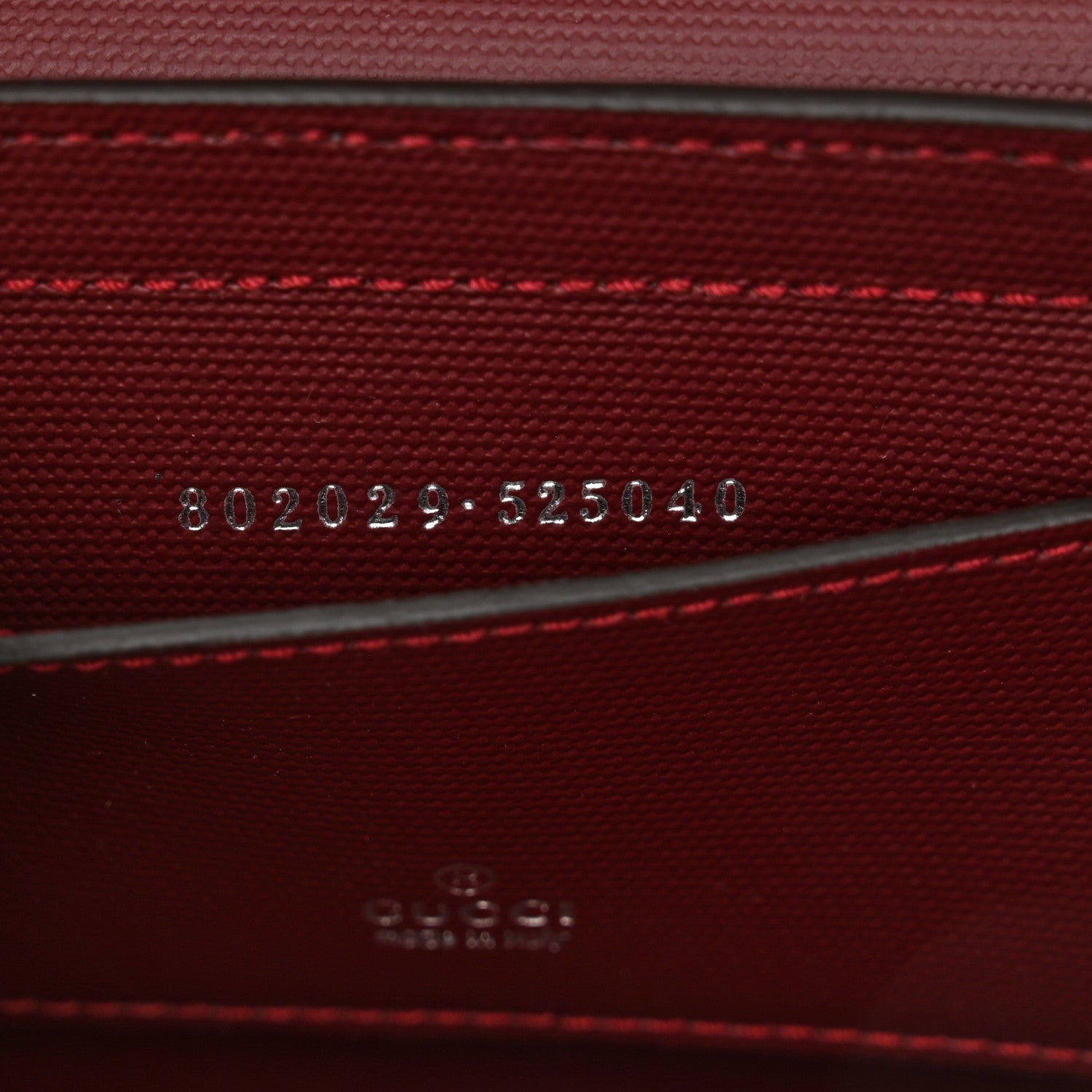 Gucci GG Shadow Monogram Super Mini Shoulder Bag Rosso Ancora Red 7 of 10