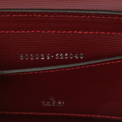 Gucci GG Shadow Monogram Super Mini Shoulder Bag Rosso Ancora Red 7 of 10