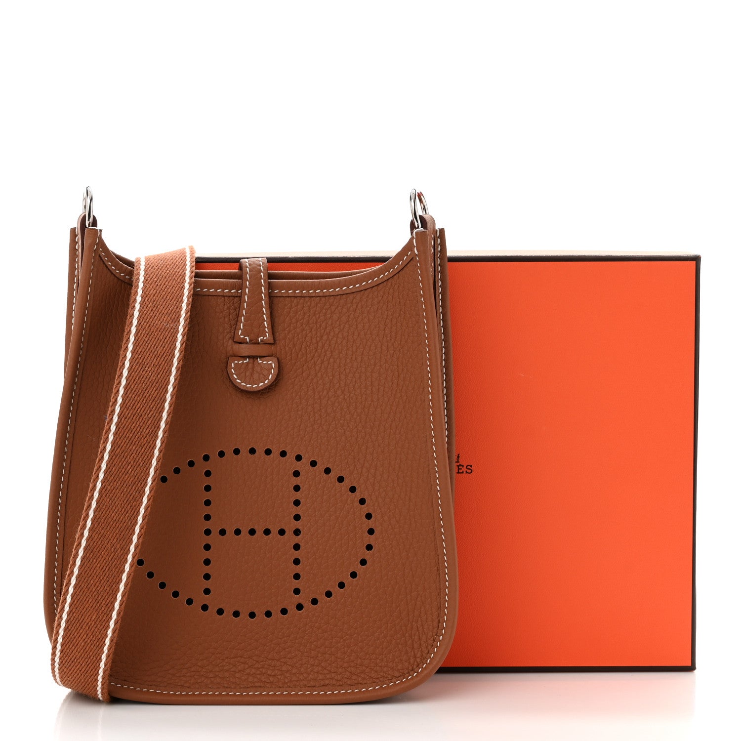 Hermes Taurillon Clemence Evelyne TPM Gold 11 of 11