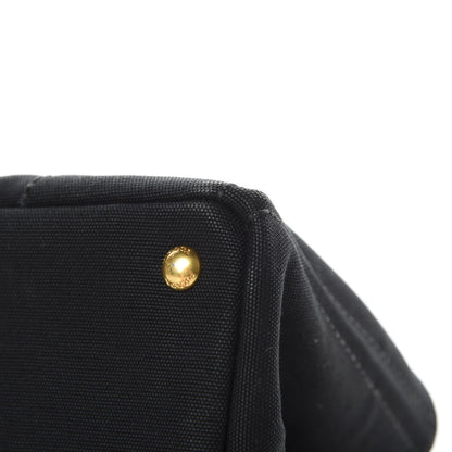 Prada Canapa Logo Tote Black 12 of 15