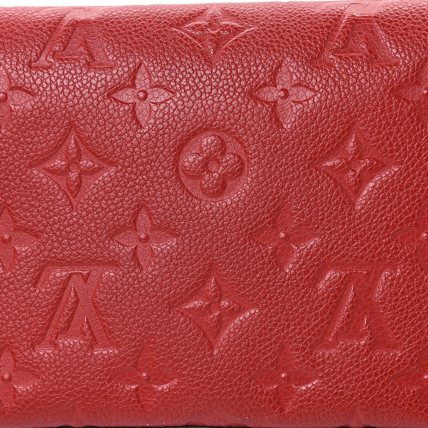 Louis Vuitton Empreinte Pochette Felicie Chain Wallet Scarlet 14 of 15