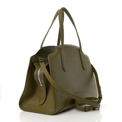 Loro Piana Smooth Calfskin Large Sesia Olive Leaf 4 of 11