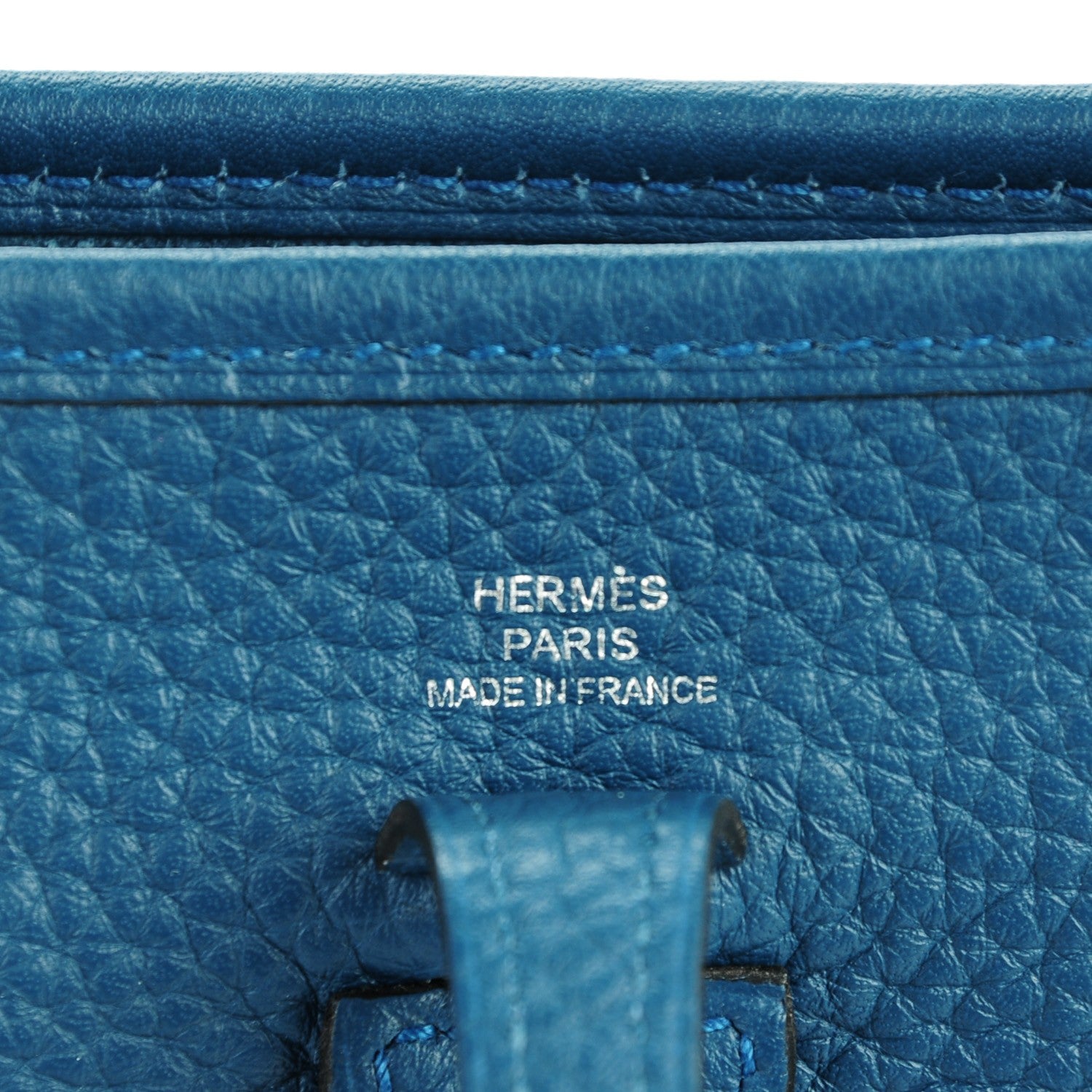 Hermes Taurillon Clemence Amazone Evelyne TPM Colvert Bleu Atoll 3 of 11