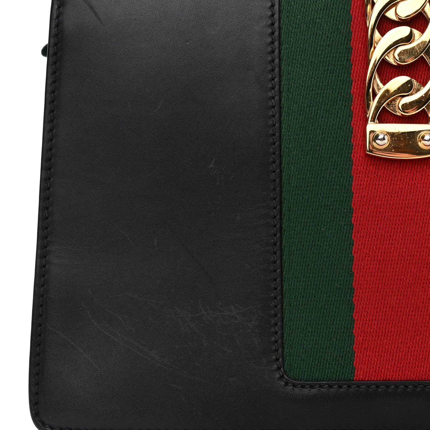 Gucci Calfskin Small Sylvie Shoulder Bag Black 11 of 14