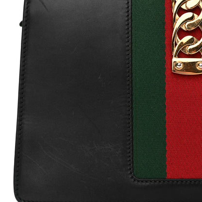 Gucci Calfskin Small Sylvie Shoulder Bag Black 11 of 14