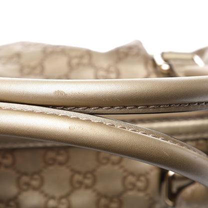 Gucci Metallic Soft Guccissima Medium Sukey Top Handle Bag Champagne 12 of 17