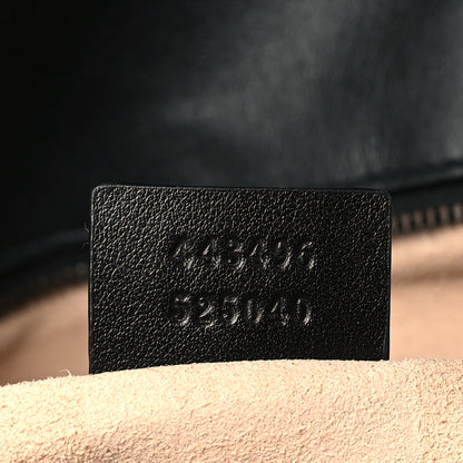 Gucci Calfskin Matelasse Medium GG Marmont Shoulder Bag Black 7 of 9