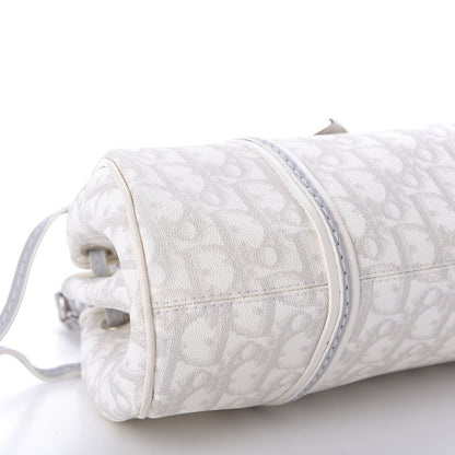 Christian Dior Monogram Romantique Trotter Flap Bag Grey 6 of 9