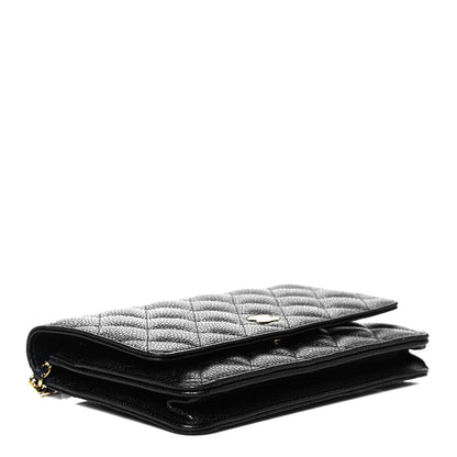 Chanel Caviar Quilted Wallet On Chain WOC Black 4 of 9