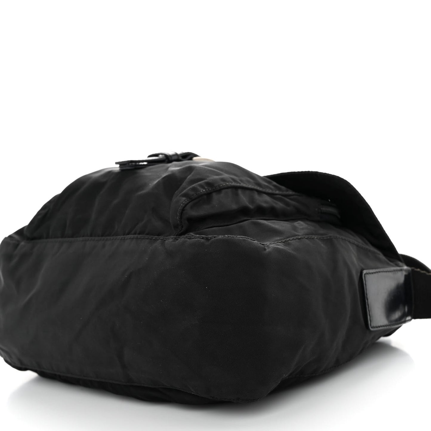 Tessuto Nylon Saffiano Small Vela Messenger Black