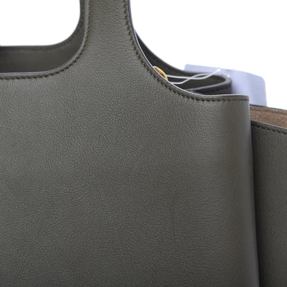 Celine Calfskin Small Tri-Fold Shoulder Bag Anthracite 10 of 10