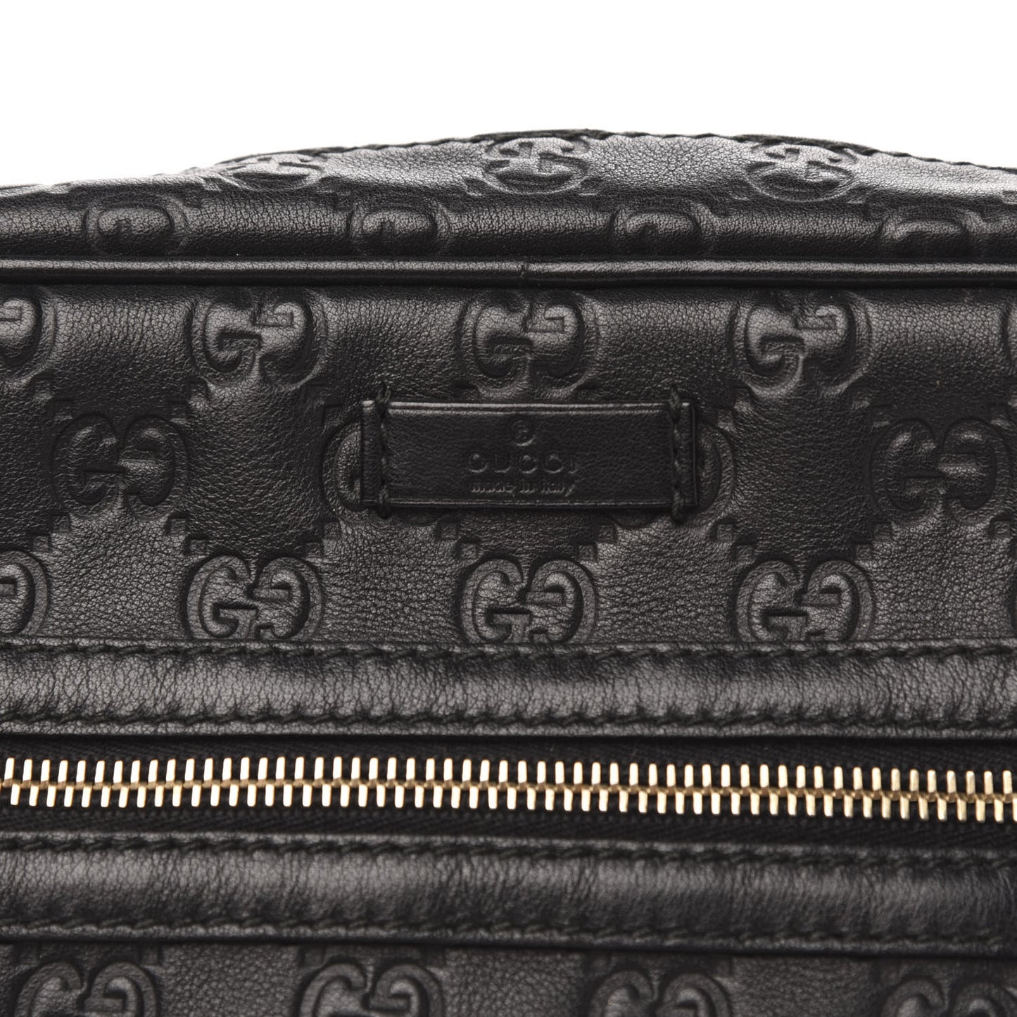 Guccissima Medium Messenger Black