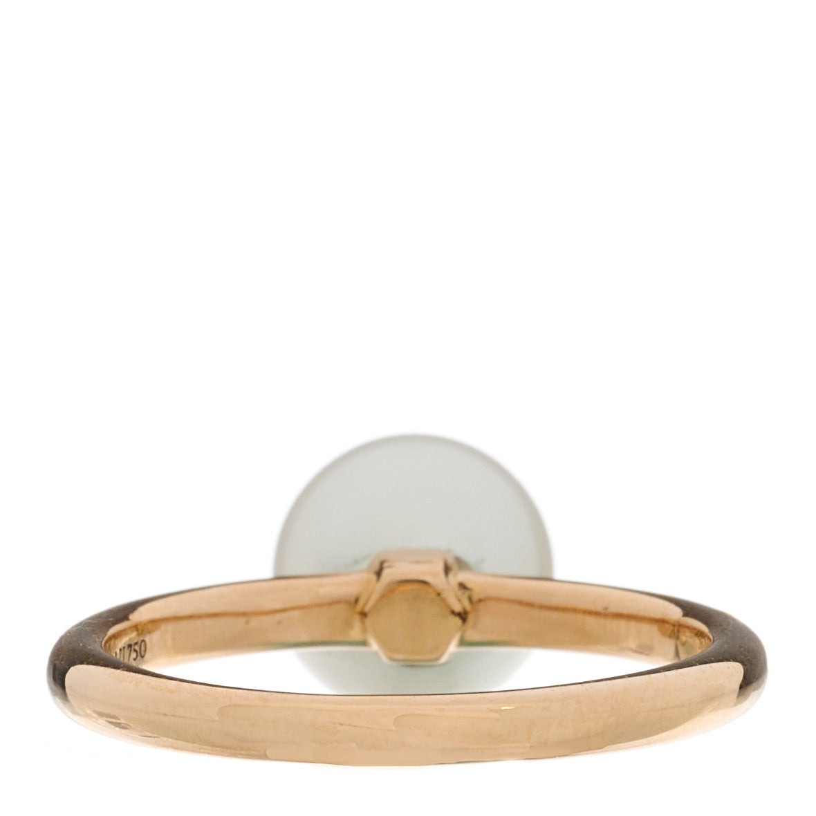 18K Rose Gold Pearl 8mm HardWear Ball Ring 50 5.25