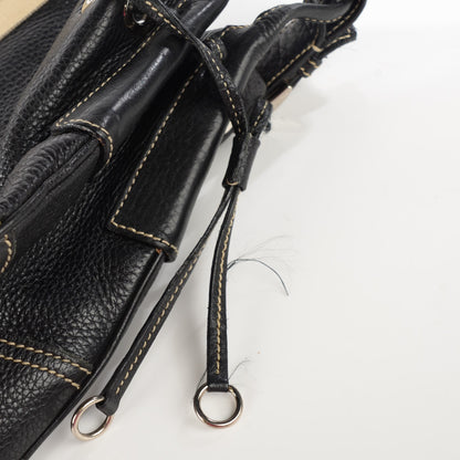 Prada Vitello Daino Stripe Shoulder Bag Nero Black 9 of 12