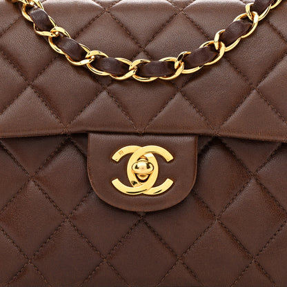 Chanel Lambskin Quilted Mini Square Flap Dark Brown 8 of 10