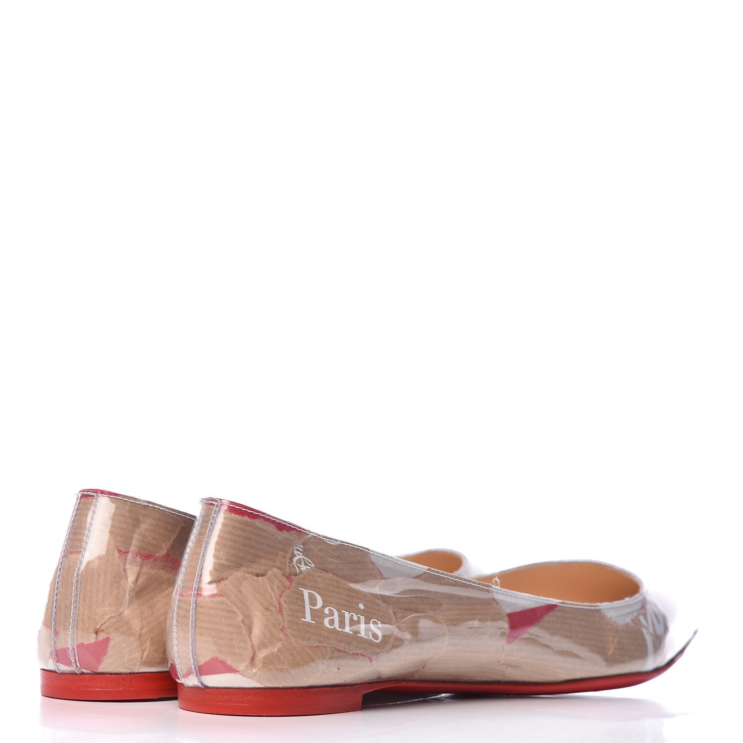 Christian Louboutin Loubi Kraft PVC Ballalla Flats 37.5 Multi 4 of 8