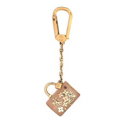Louis Vuitton Resin Inclusion Speedy Bag Charm Key Chain Beige 1 of 4