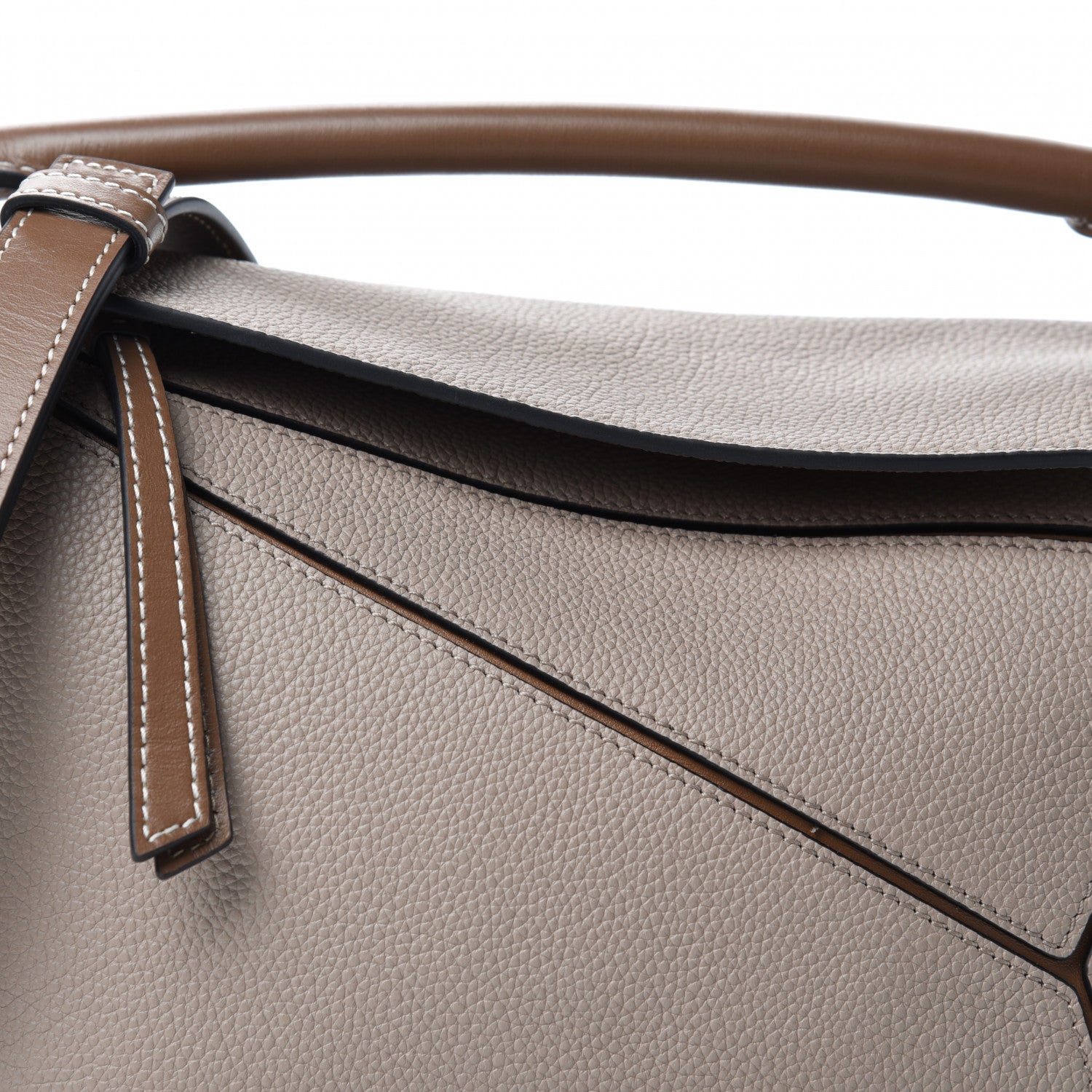 Loewe Grained Calfskin Small Puzzle Bag Sand Mink 9 of 9