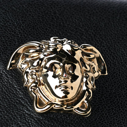 Versace Grained Calfskin Palazzo Chain Evening Bag Black 5 of 6
