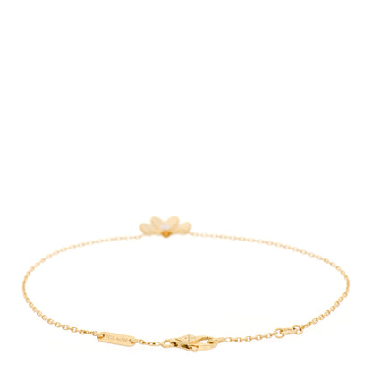 Van Cleef & Arpels 18K Yellow Gold Diamond Mini Frivole Bracelet 2 of 5