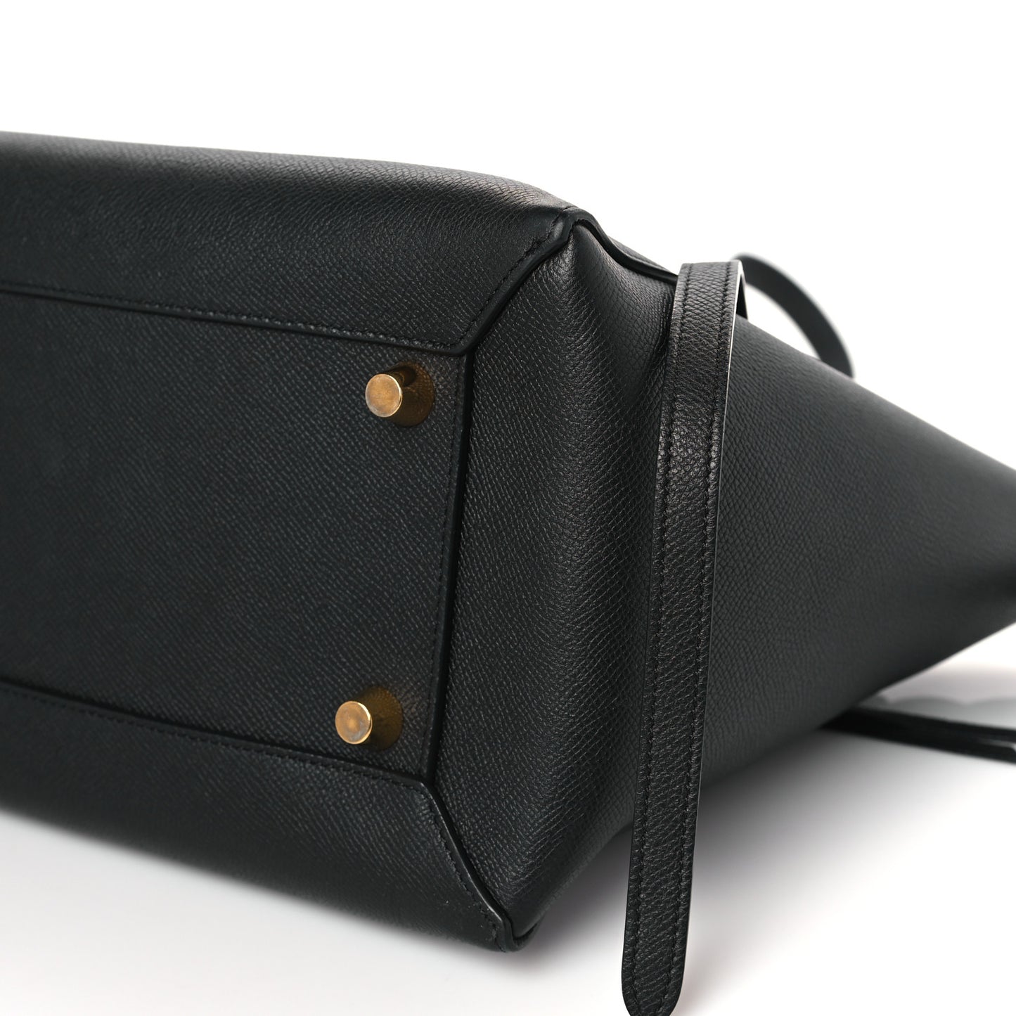 Baby Grained Calfskin Mini Belt Bag Black