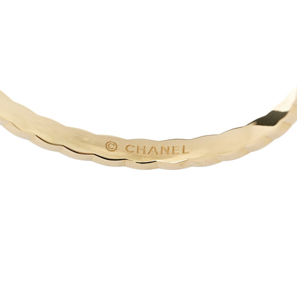 Chanel 18K Yellow Gold Large Coco Crush Hoop Earrings 5 of 6