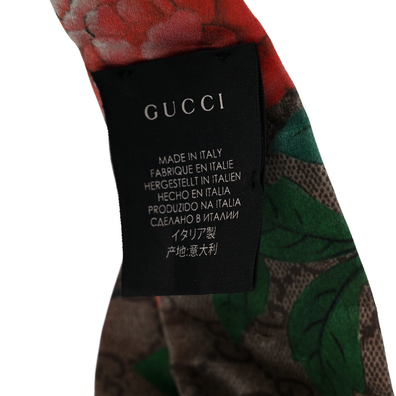 Gucci Silk Monogram Tian Print Tiana Duchesse Headband 4 of 5
