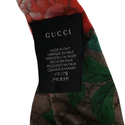 Gucci Silk Monogram Tian Print Tiana Duchesse Headband 4 of 5