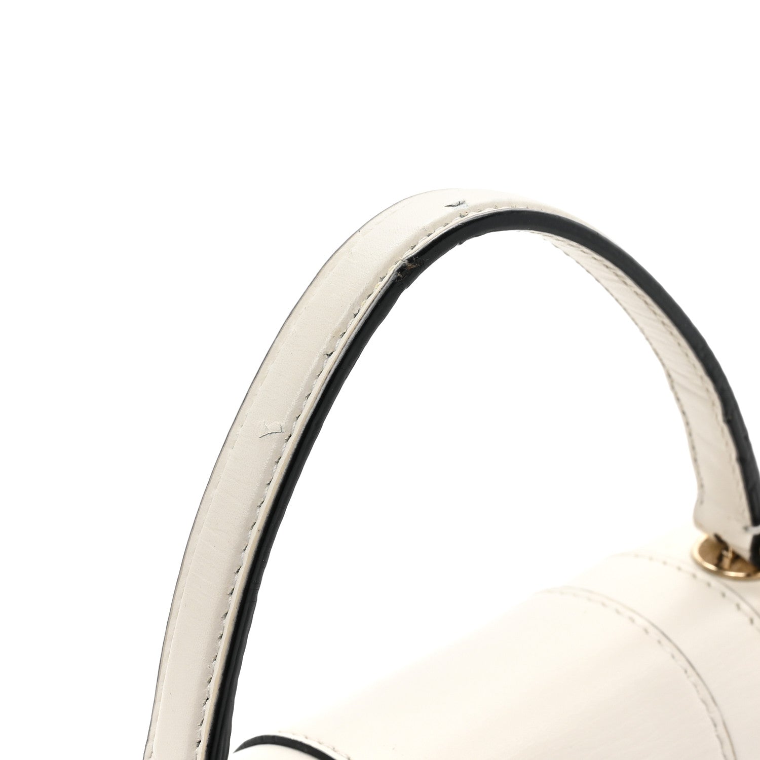 Bulgari Calfskin Serpenti Forever Top Handle White 14 of 19