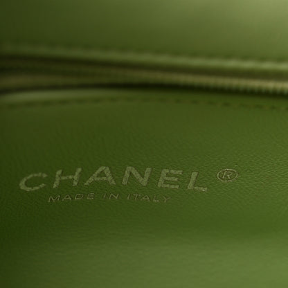 Chanel Sequin Waterfall Flap  Green Light Green Yellow 6 of 11