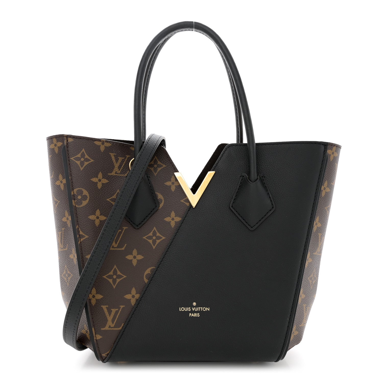 Louis Vuitton Calfskin Monogram Kimono Tote PM Black 1 of 13
