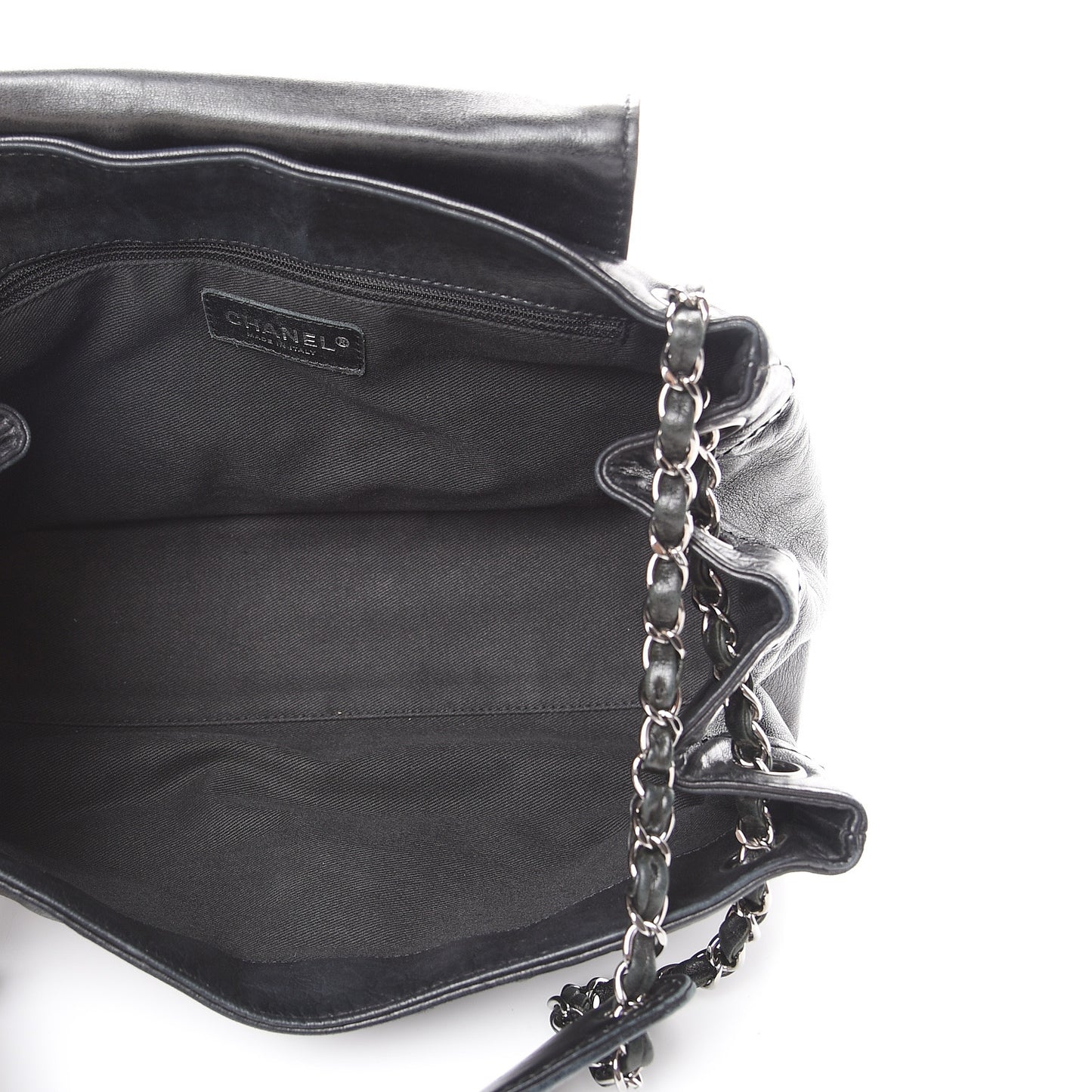 Lambskin Rock and Chic Shoulder Bag Black