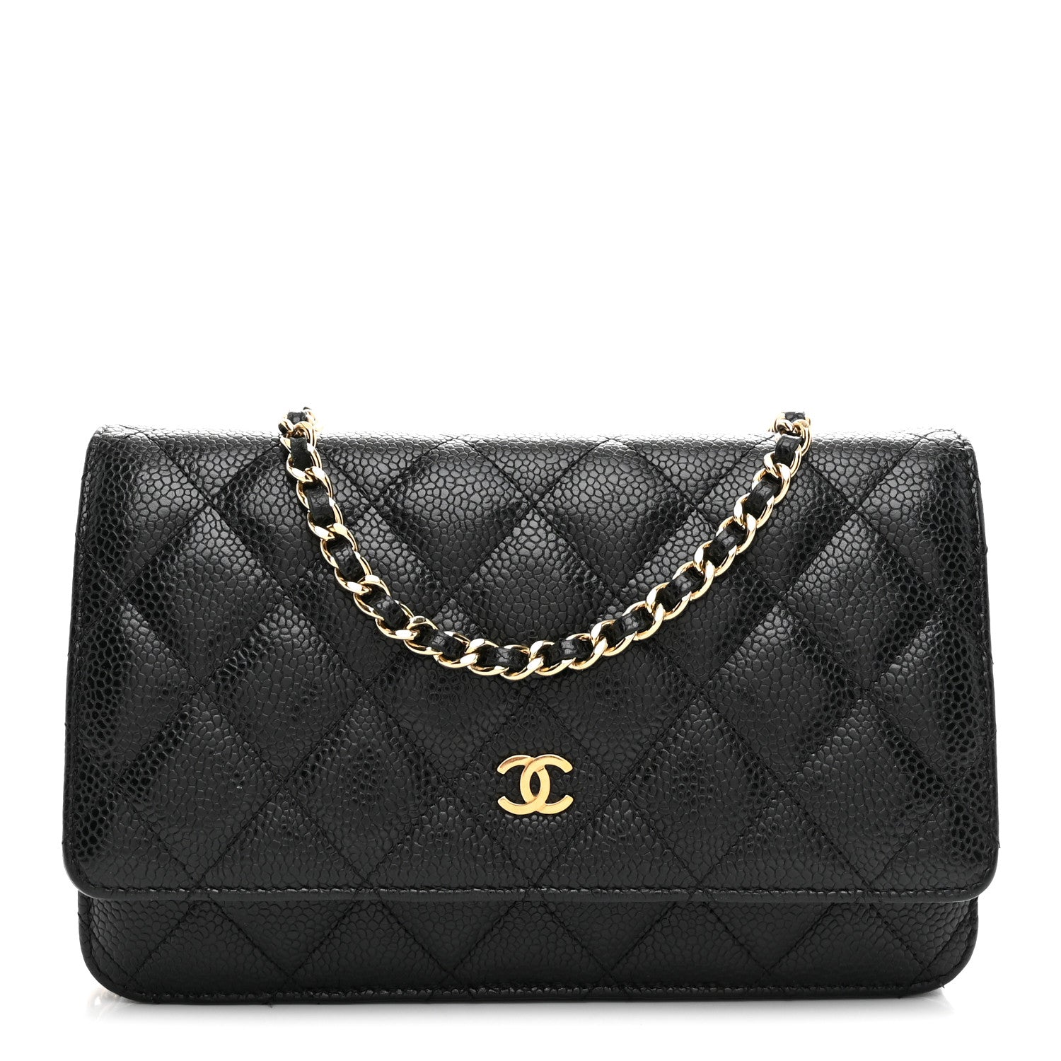 Chanel Caviar Quilted Wallet on Chain WOC Black 1 of 11