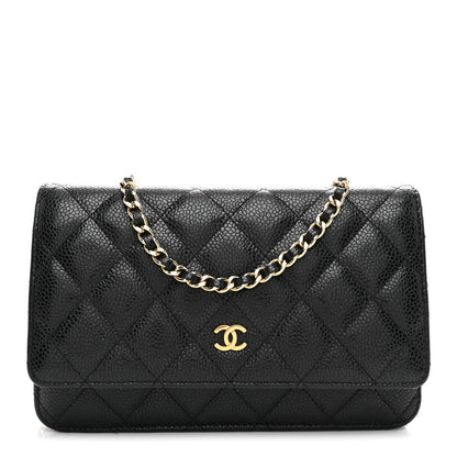 Chanel Caviar Quilted Wallet on Chain WOC Black 1 of 11
