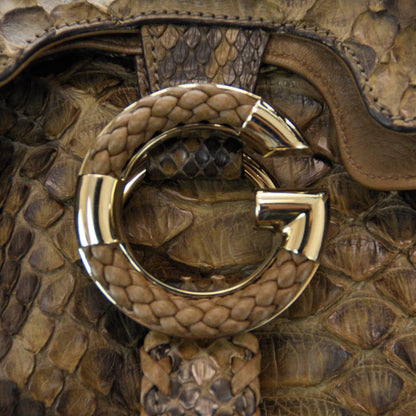 Gucci Python G Wave Medium Shoulder Bag Caramel 5 of 8