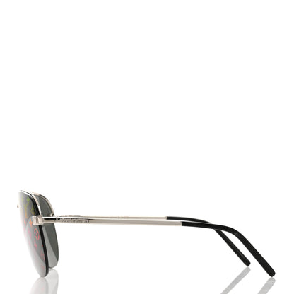 Louis Vuitton Metal Monogram Clockwise Sunglasses Z1595E Black 3 of 6
