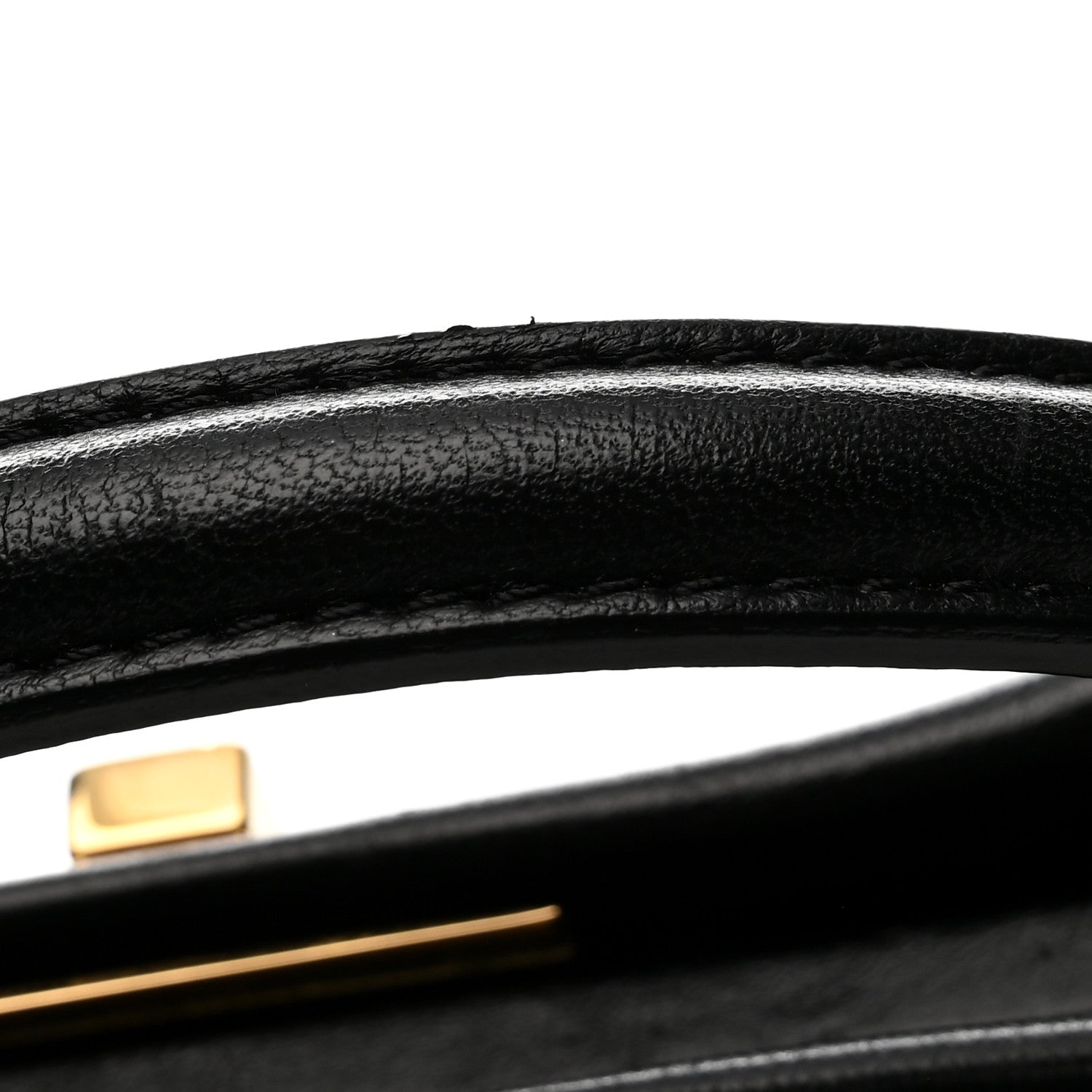Fendi Shearling Nappa Macro FF 1974 Mini Peekaboo Iconic Satchel