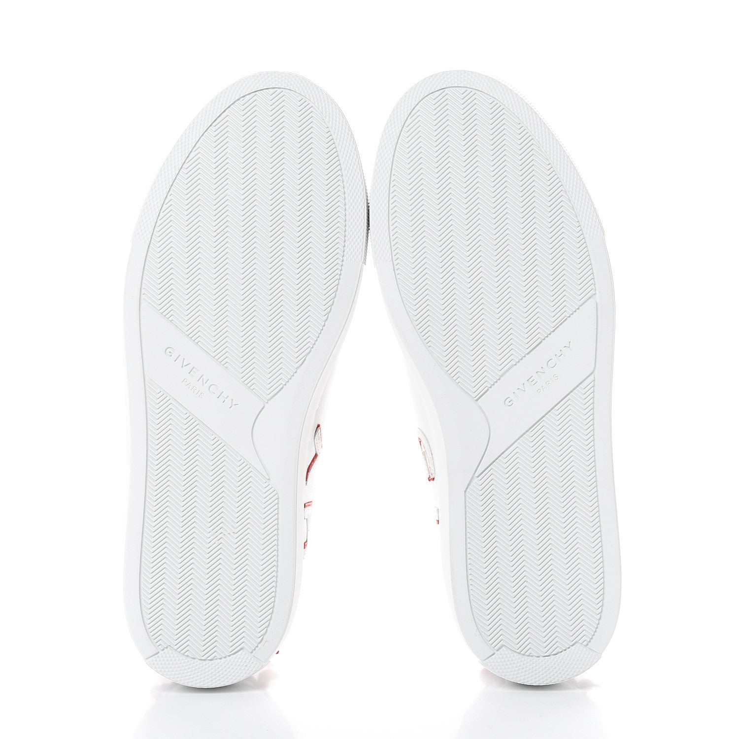 Givenchy Calfskin Reverse Logo Womens Urban Street Sneakers 35.5 White Red 6 of 11